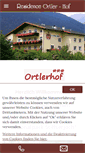 Mobile Screenshot of ortlerhof.it